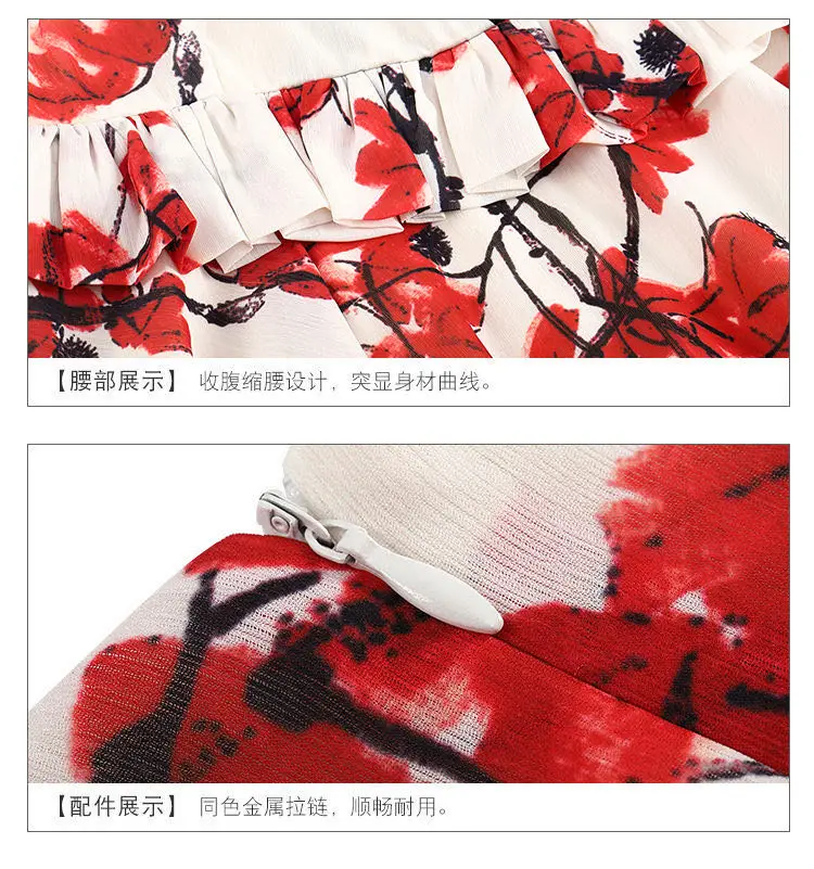 

2020 new ladies fashion summer casual short sleeveless dress printed bohemian dress ladies beach dress