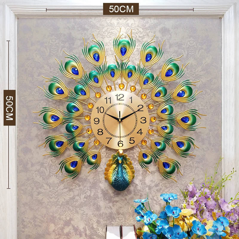 

Art Large Wall Clock Modern Design Living Room Digital Simple Luxury Wall Clock Silent Reloj De Pared Home Decoration