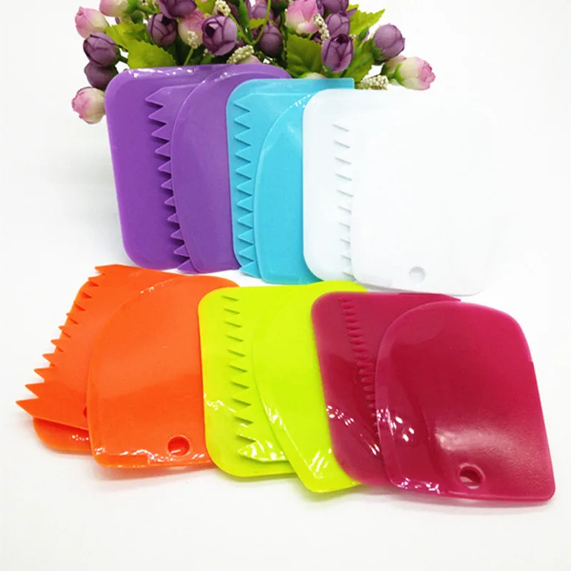 3 шт./компл. пластиковый скребок для глазури теста кондитерские инструменты