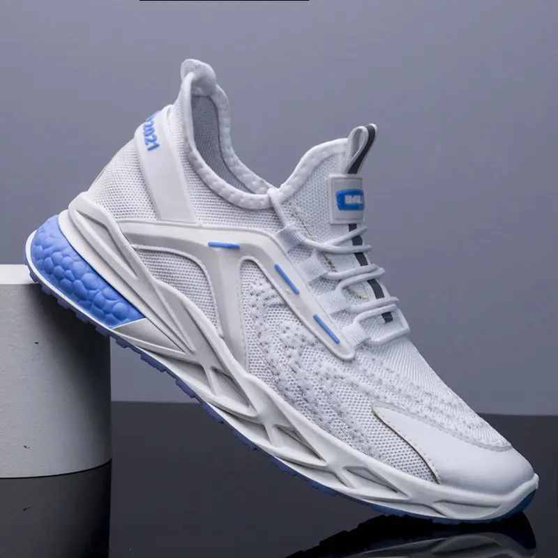 Classic White Fashion Casual Men's Running Shoes High Quality Mesh Light Mens Sneakers Outdoor Jogging Non Slip Men Sport Shoes