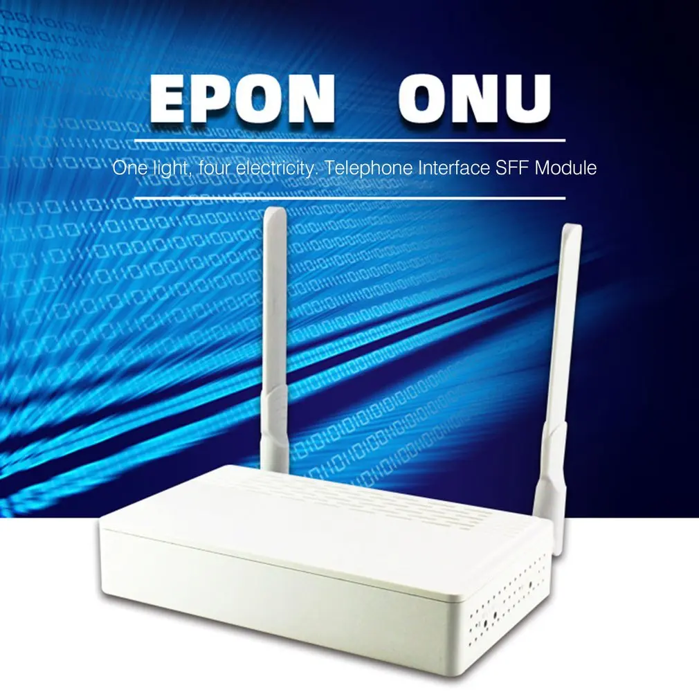 Two-port EPON ONU Terminal With 1G1F+WIFI Video Surveillance NetworkTo FTTH Mode Mini Fiber Optic Modem Router Firmware EU plue |