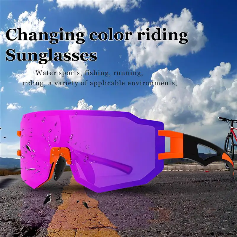 

ONEVER Motorcycle Holographic Sunglasses With Light-Enhanced Night Vision Lenses Outdoor Sports Cycling Holographic Glasses