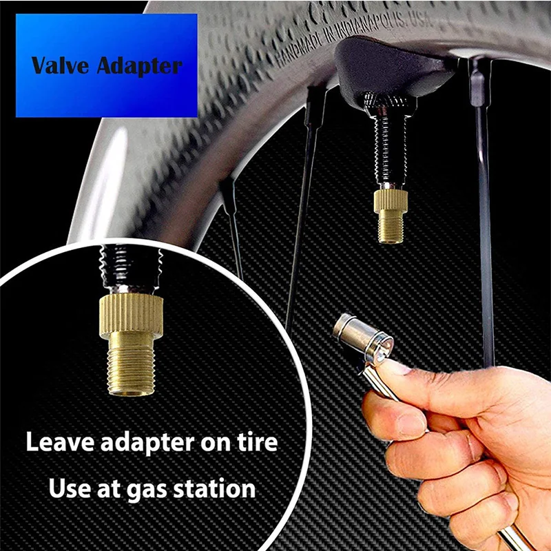 4pcs Presta to Schrader Bike Valve Adapter Aluminum Alloy Converter Bicycle Accessories | Спорт и развлечения