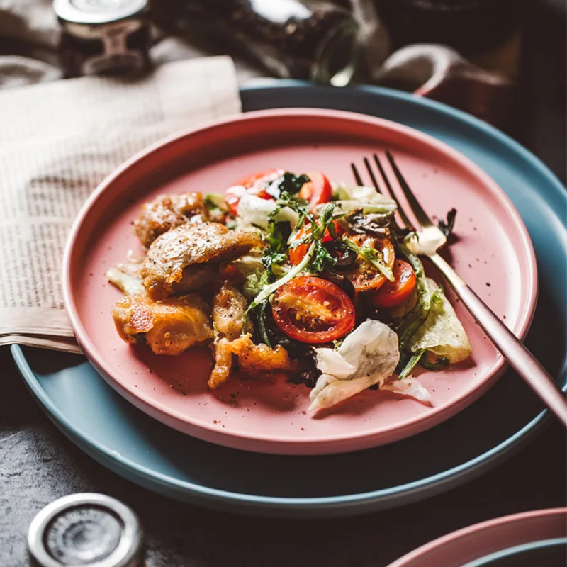 LEKOCH благодарности и отзывы матовая Западная тарелка стейк Ресторан керамическая