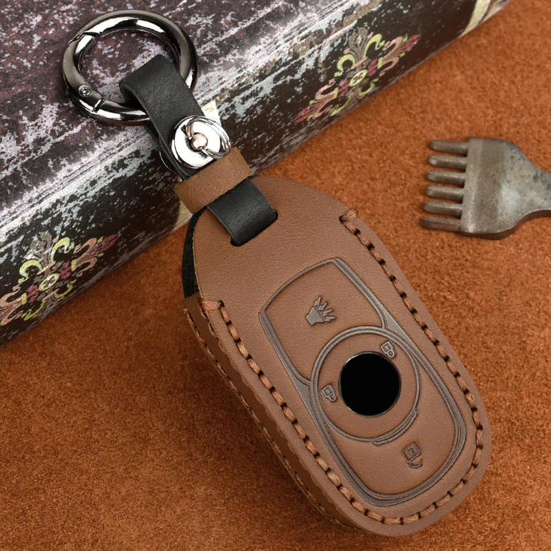 

Кожаный чехол для автомобильного ключа, чехол для Buick Envision Vervno GS 20T 28T Encore, новинка, Аксессуары для автомобилей, кольцо для LACROSSE Opel Astra k Chain