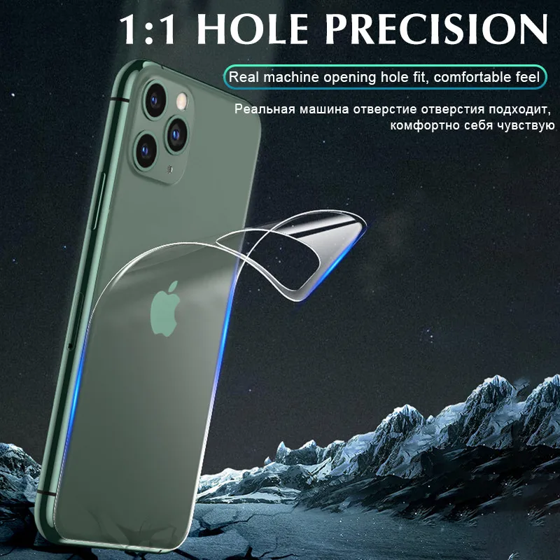 100D Back Protective Hydrogel Film Cover For IPhone 11 Pro 6 6s 8 7 Plus XR X XS Max Full Screen Protector Soft Not Glass | Мобильные - Фото №1