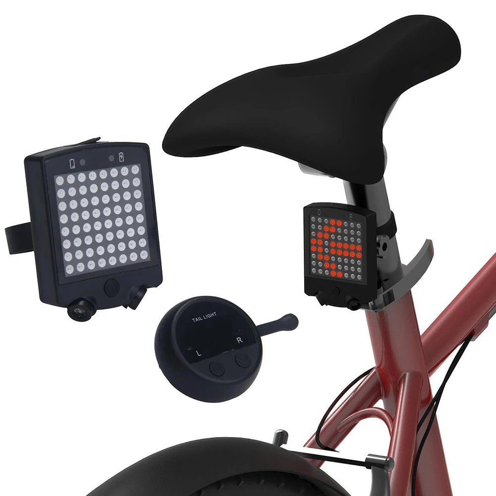 

Светодиодный велосипед задний фонарь сигнальная лампа велосипеда индикатор лазерный указатель поворота Беспроводной Дистанционный USB Зар...