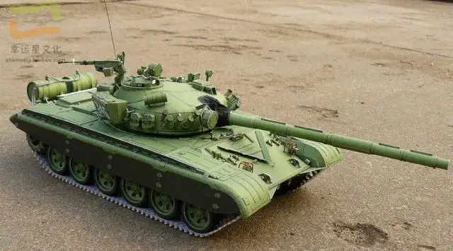 Советский T-72M1 главный боевой танк 3D бумажная модель «сделай сам» ручное военное ремесло