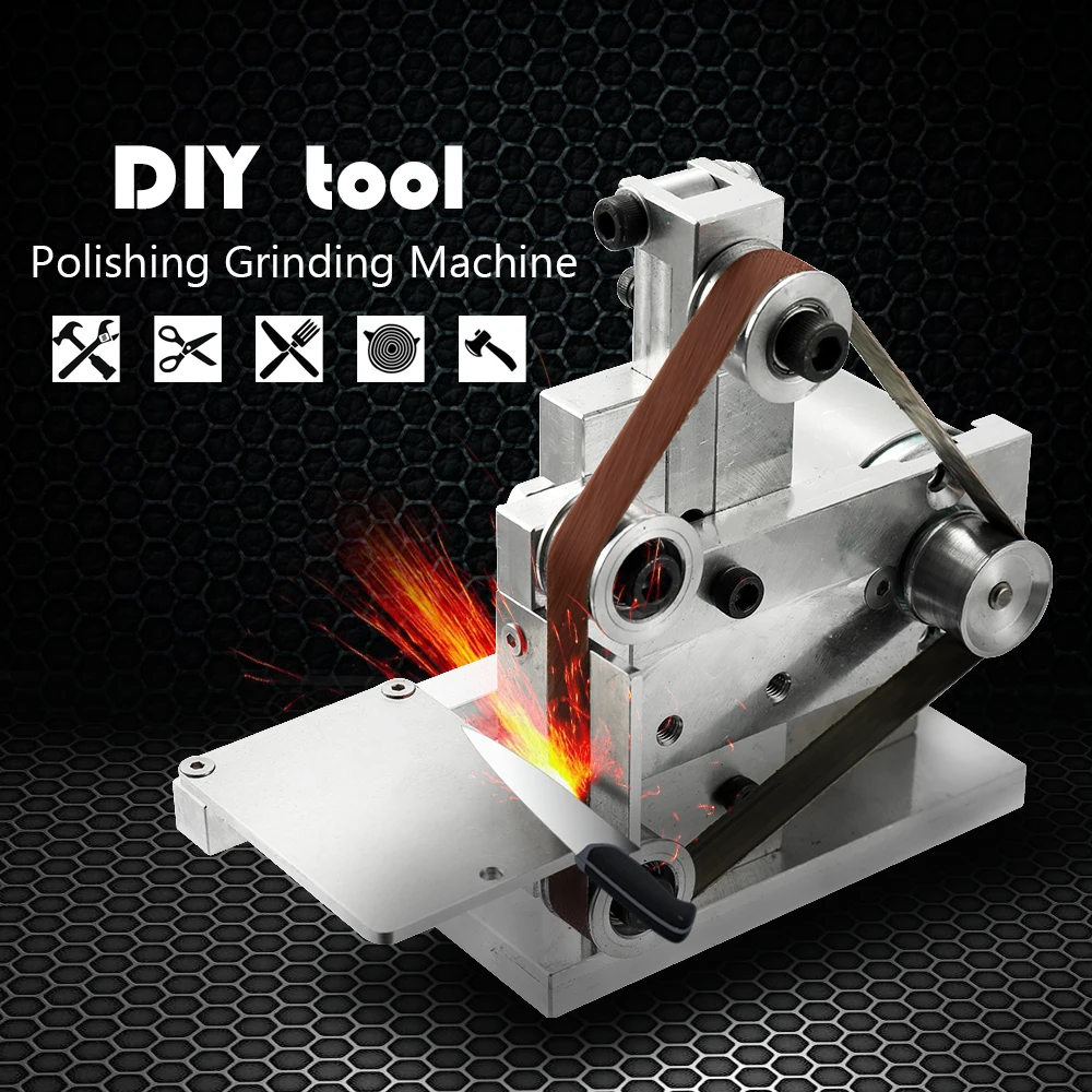 Multifunctional Grinder Mini Electric Belt Sander DIY Polishing Grinding Machine Cutter Edges Sharpener | Инструменты