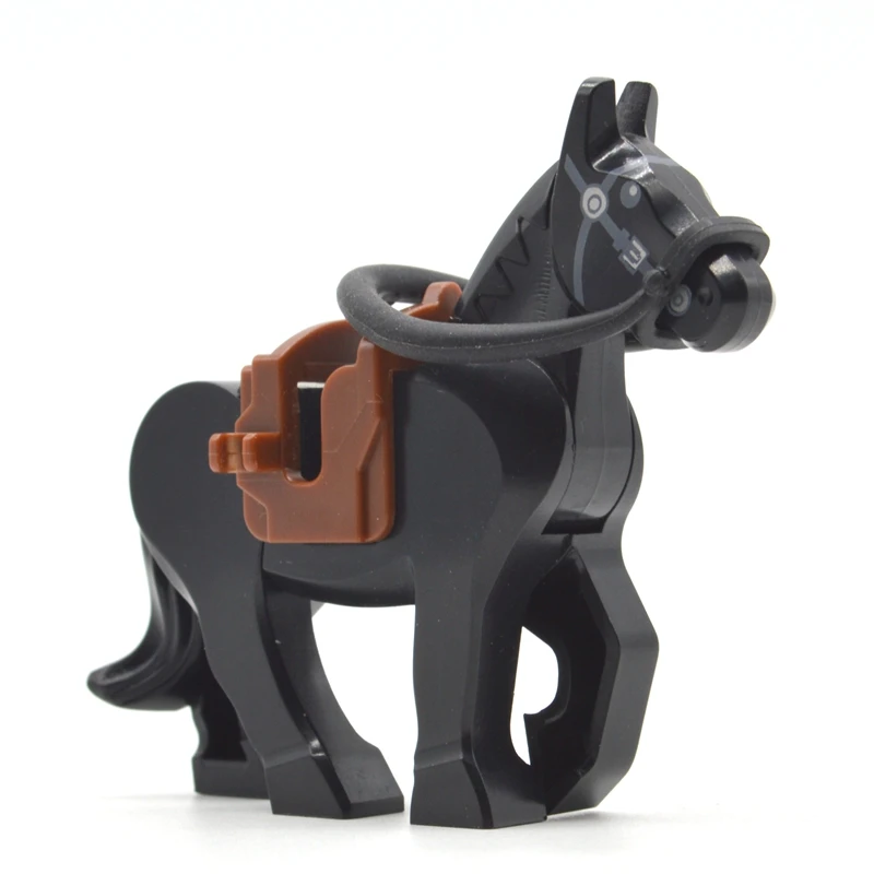 1 WW2 конструктор Военные лошади с седлом кубики MOC часть военные аксессуары