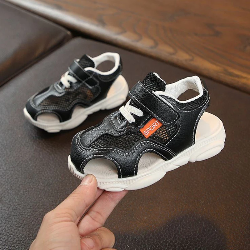 Летние детские пляжные сандалии для мальчиков и девочек детская обувь