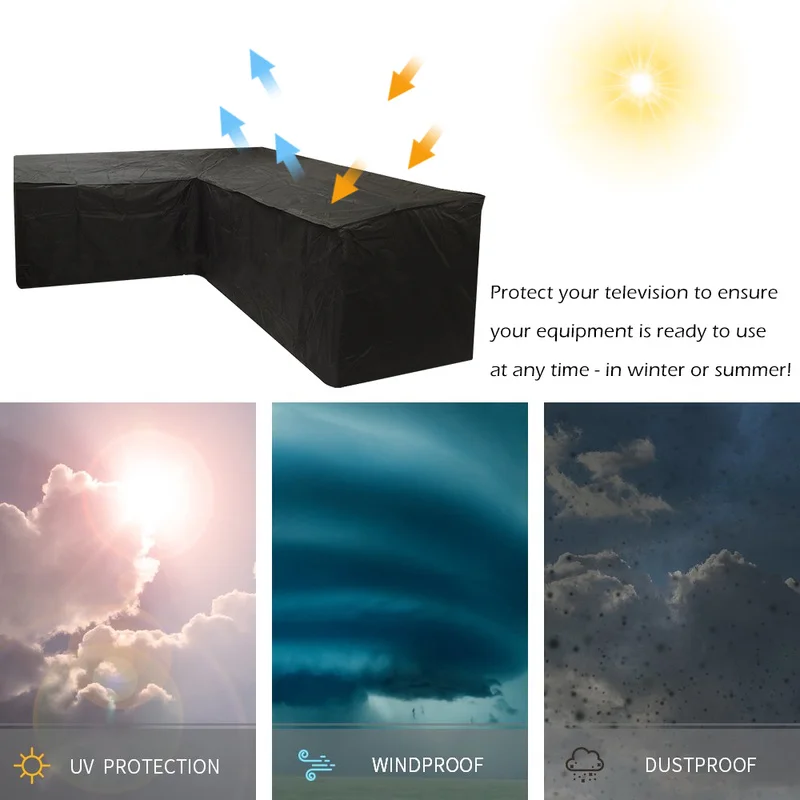 Водонепроницаемый открытый патио мебель крышка Двор садовый стул диван