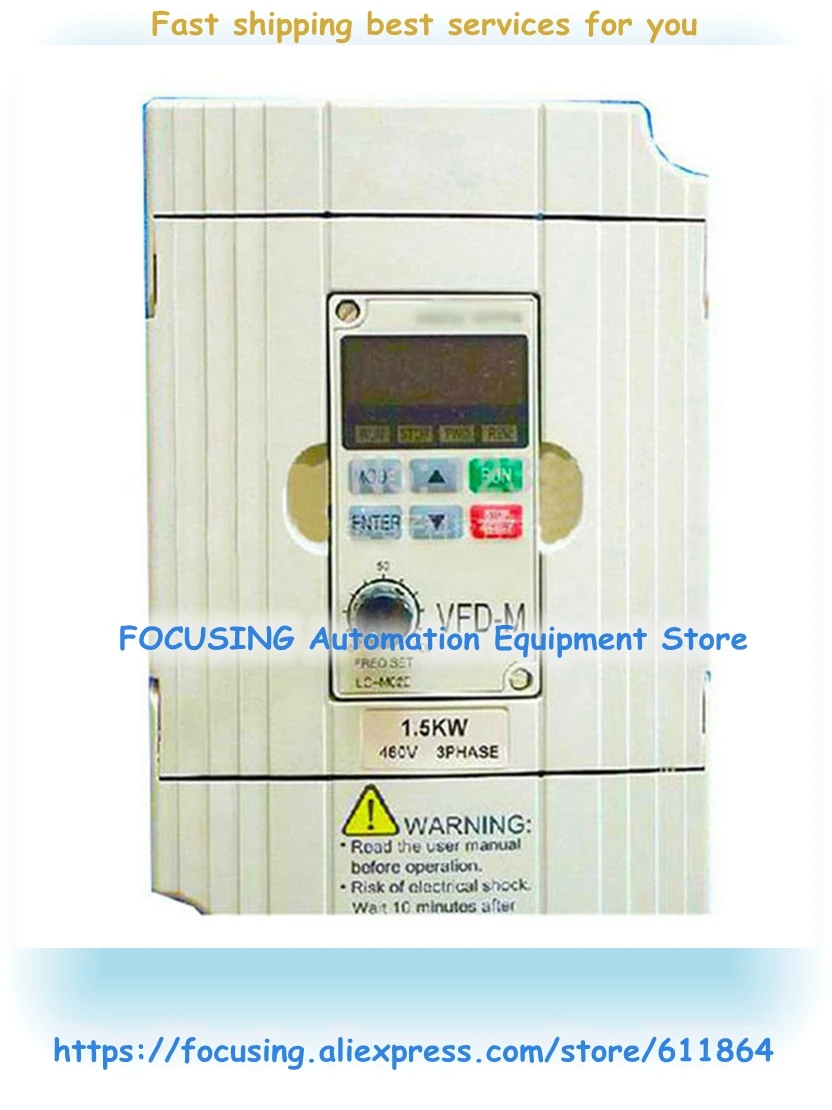 

New Original Frequency Converter VFD015M43B 380V 1.5Kw 2HP 4A 400HZ