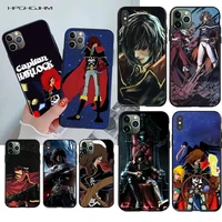 space pirate captain harlock black soft shell phone case capa for iphone 11 pro xs max 8 7 6 6s plus x 5s se 2020 xr case