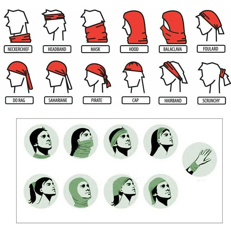 

Magic Headband Cycling Neck Scarf Venom Bandana Fishing Face Mask Balaclava Hiking Ski Sport UV Protection Neck Tube Gaiter