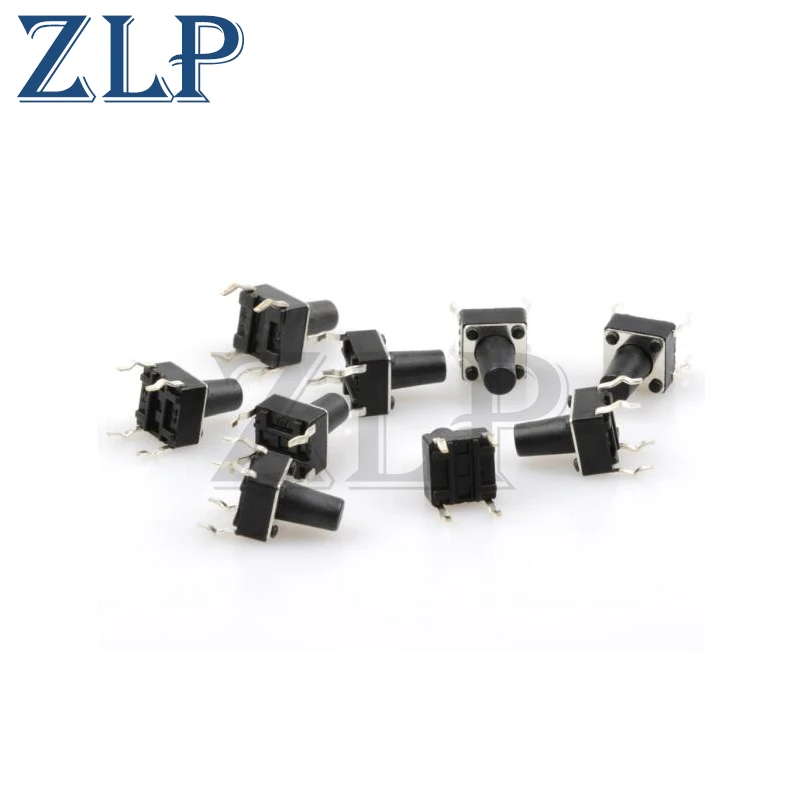 

6*6*11 мм сенсорный переключатель 4-контактный микро-переключатель 6x6x11 мм маленький переключатель электронная кнопка