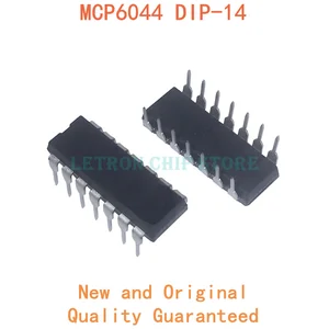 10PCS MCP6044 I/P DIP14 MCP6044-I/P DIP-14 DIP new and original IC Chipset