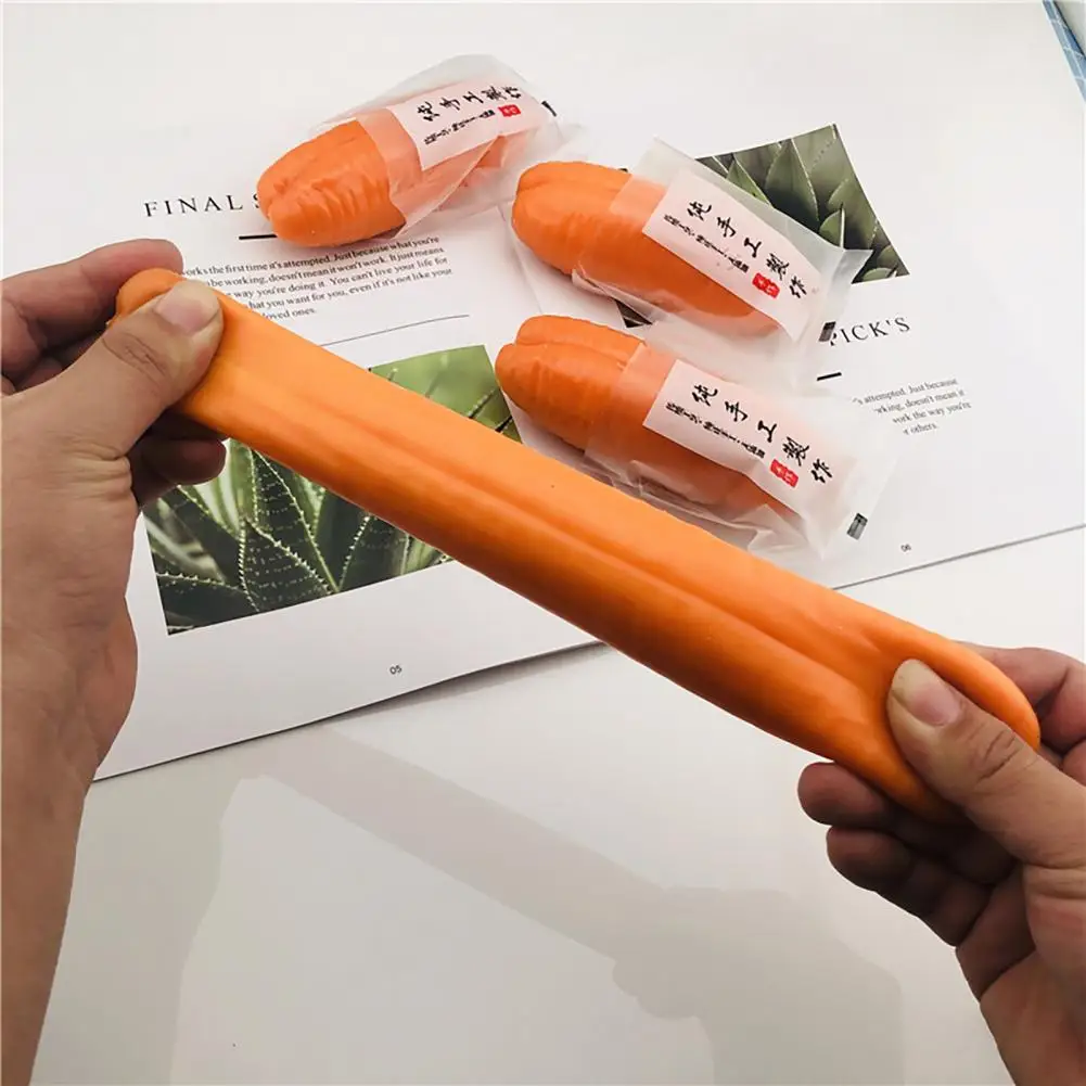 Palo de masa frita TPR para aliviar el estr&eacute;s, juguete de descompresi&oacute;n para dijes de regalo-1