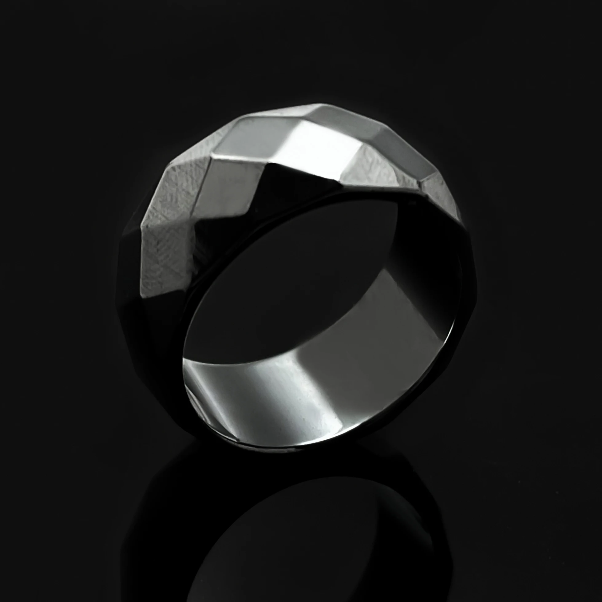 Модные гематитовые кольца для мужчин и женщин аксессуары в стиле хип хоп черные