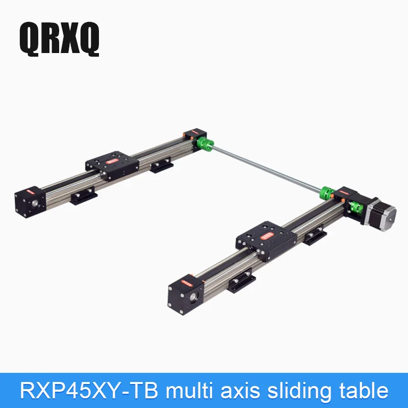

Precision silent worktable linear synchronous belt module double axis guide slide of gantry