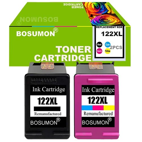 122XL 1SET Bosumon Заправляемый картридж 122XL 122 XL для hp Deskjet 1000 1050 1510 2000 2050 2540 3000 3050 1050A 2050A 3050A принтер - Цвет: 122XL 1SET