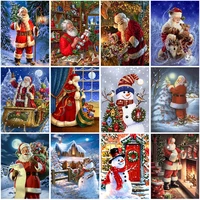 5d diamond painting kits full round square with ab drill mosaic christmas gift embroidery winter snow cross stitch home decor