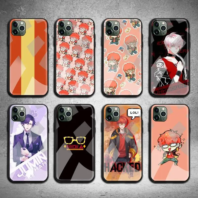 

707 Mystic Messenger Phone Case Tempered Glass For iPhone 11 Pro XR XS MAX 8 X 7 6S 6 Plus SE 2020 case