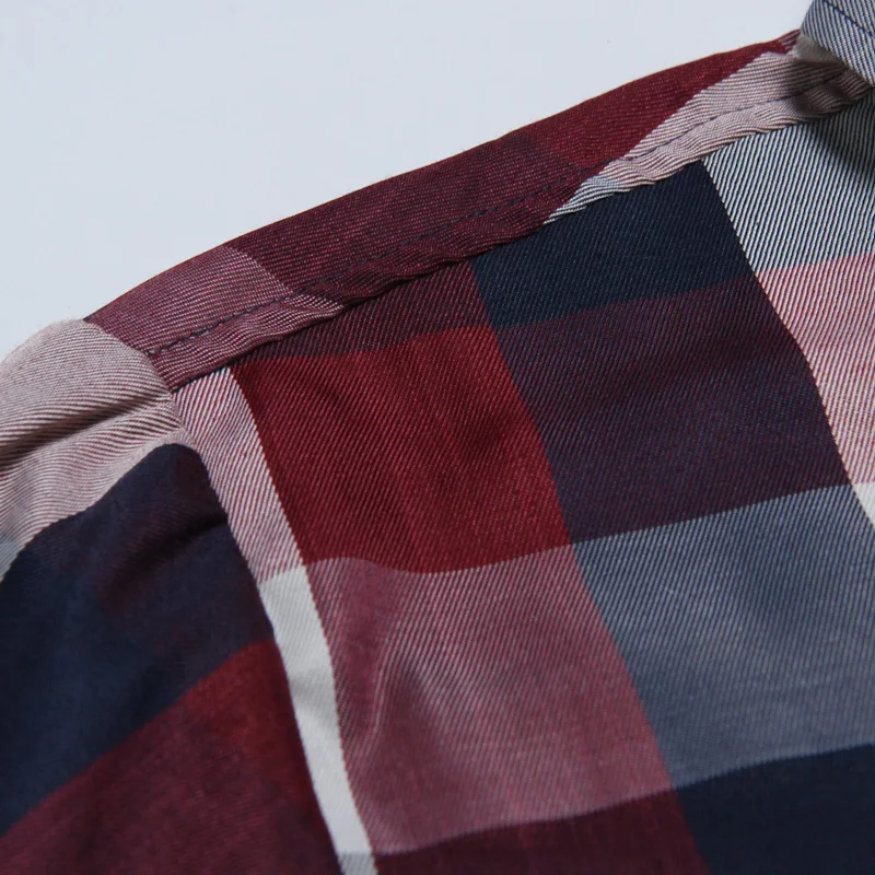 Новая Осенняя Модная брендовая мужская одежда приталенная Мужская рубашка с