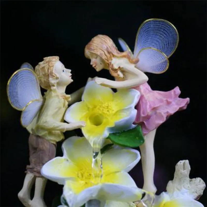 Полимерный парный ангел Европейская водная проекция домашнее украшение фэн шуй