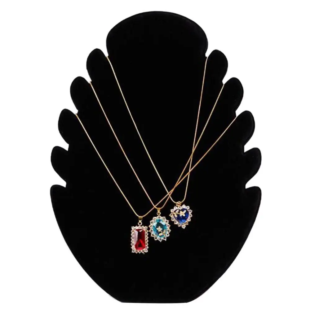 

Замшевая Подставка для ожерелья с пламенем, Женский органайзер для ювелирных изделий, стеллаж для хранения