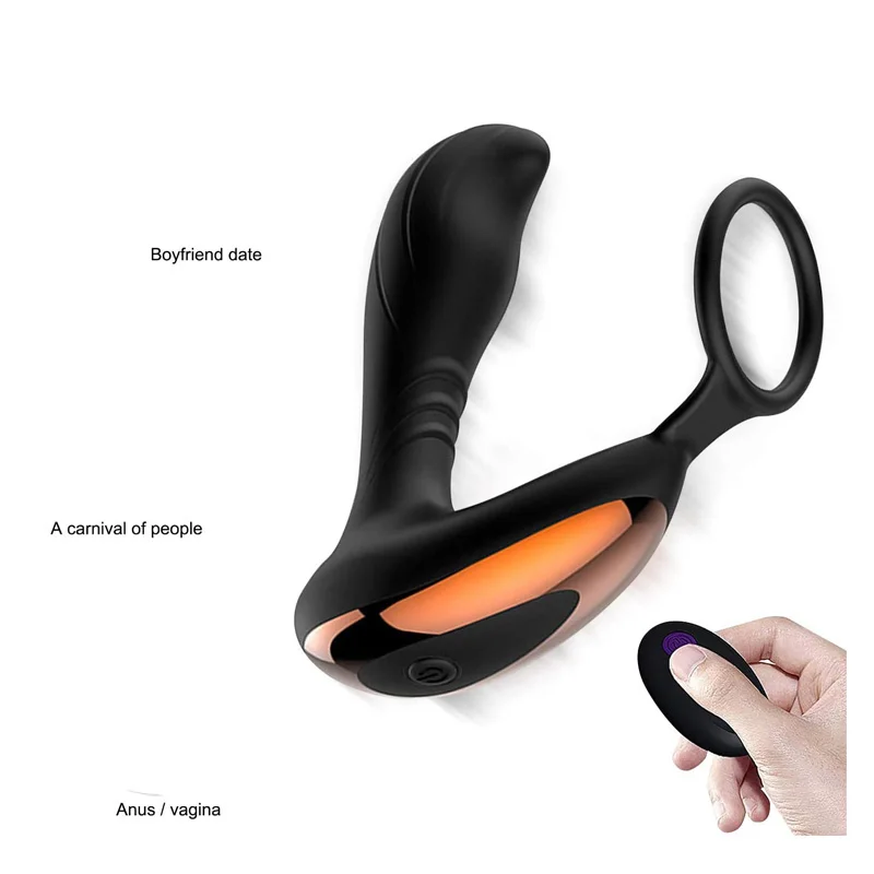 Беспроводной удаленный Мужской Вибратор для массажа простаты Анальная пробка
