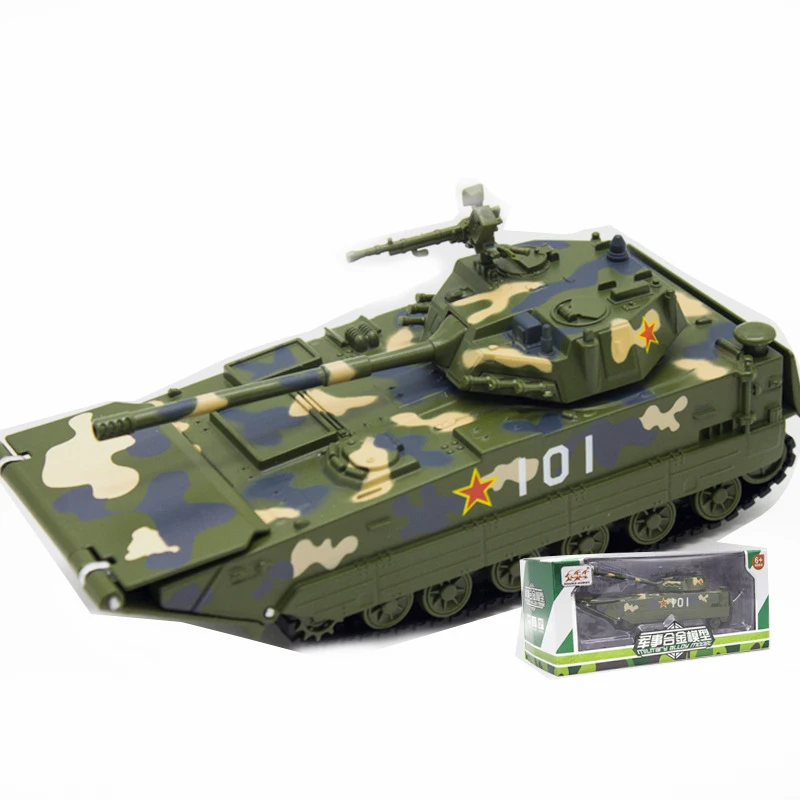 JIAYE 1:32 Alloy TANK Model High Simulation Military Tank Toys Metal Castings with Music Kid's Amphibious Assault Vehicle |