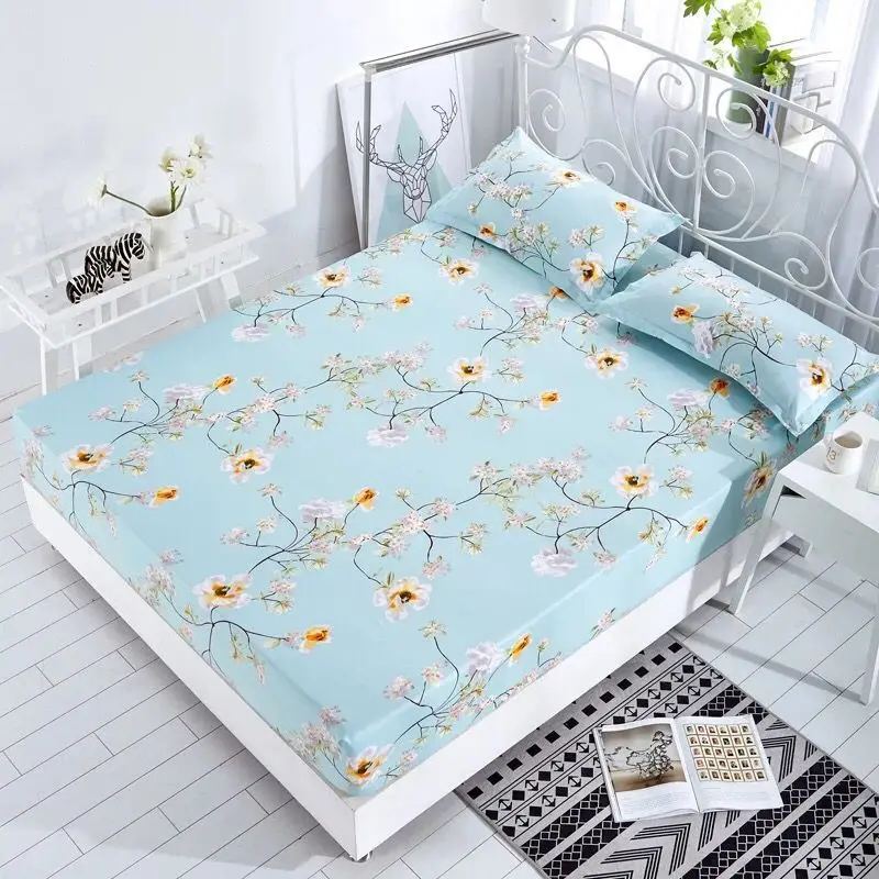 Акция 1 шт. 100% полиэстер набор матрасов с четырьмя углами и эластичными лентами