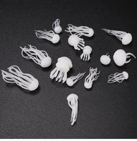5pcs epoxy filling material crystal ocean resin 3d mini jellyfish modeling for jewelry tools uv resin mold jewelry accessories