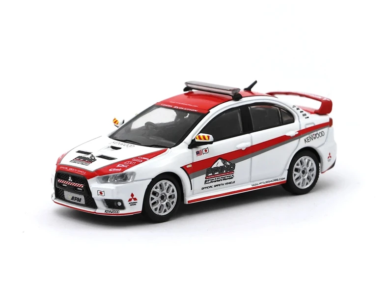 Tarmac работает 1: 64 Mitsubishi Lancer Evolution X пиковая безопасность автомобиля литой модельный автомобиль