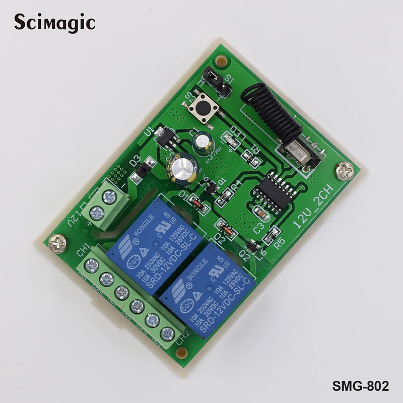 Умный дом 2 канала реле умный приемник 12v ворот открывалка контроллер|Пульты ДУ| |