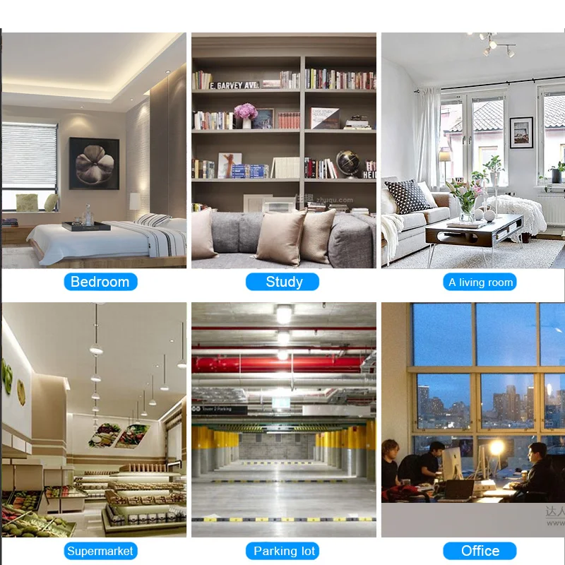 Складной светодиодный светильник для гаража и магазина домашнего потолка