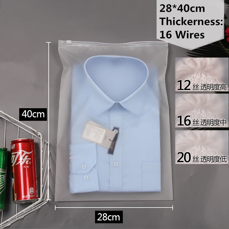 10pcs - 28cmx40cm StoBag 10 шт. матовая прозрачная пластиковая ткань для упаковки, дорожная сумка для хранения, водонепроницаемая сумка на молнии с замком, Самоуплотняющаяся матовая переносная сумка - Цвет: 10pcs - 28cmx40cm