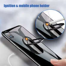 1PC Creative USB Cigarette Lighter Portable Mobile Phone Bracket  Multi-function Keychain  Accessories