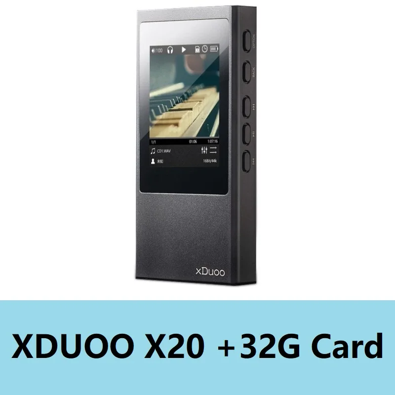 XDuoo X20 Высокая точность Lossless музыка DSD HIFI Mp3 плеер DAP поддержка Apt-X Bluetooth сбалансированный выход xDuoo X3 II X10 NANO D3 - Цвет: X20 and 32G card
