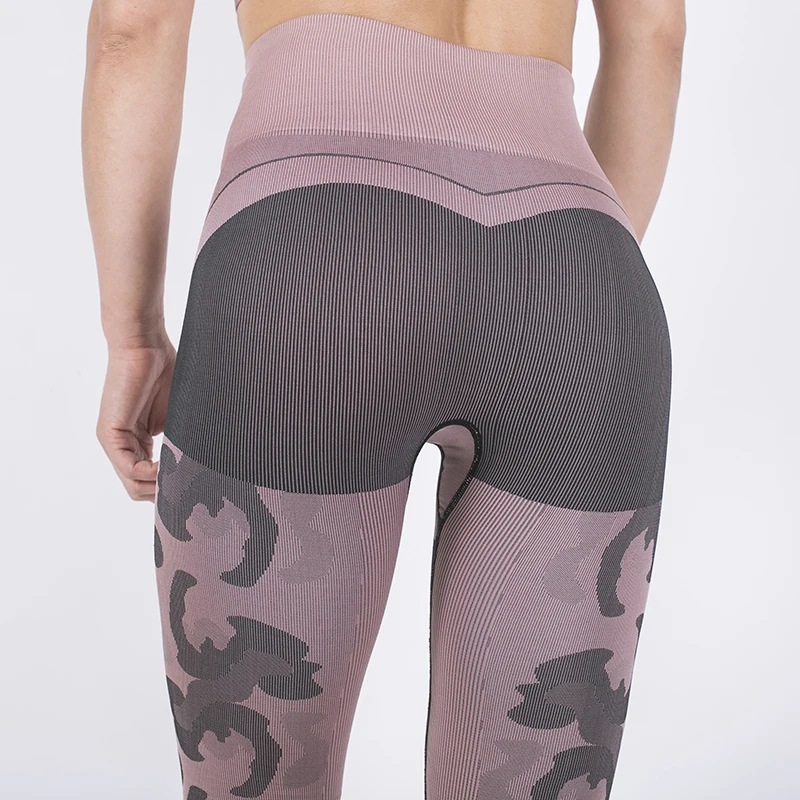Женские энергетические бесшовные леггинсы сексуальные дышащие сетчатые