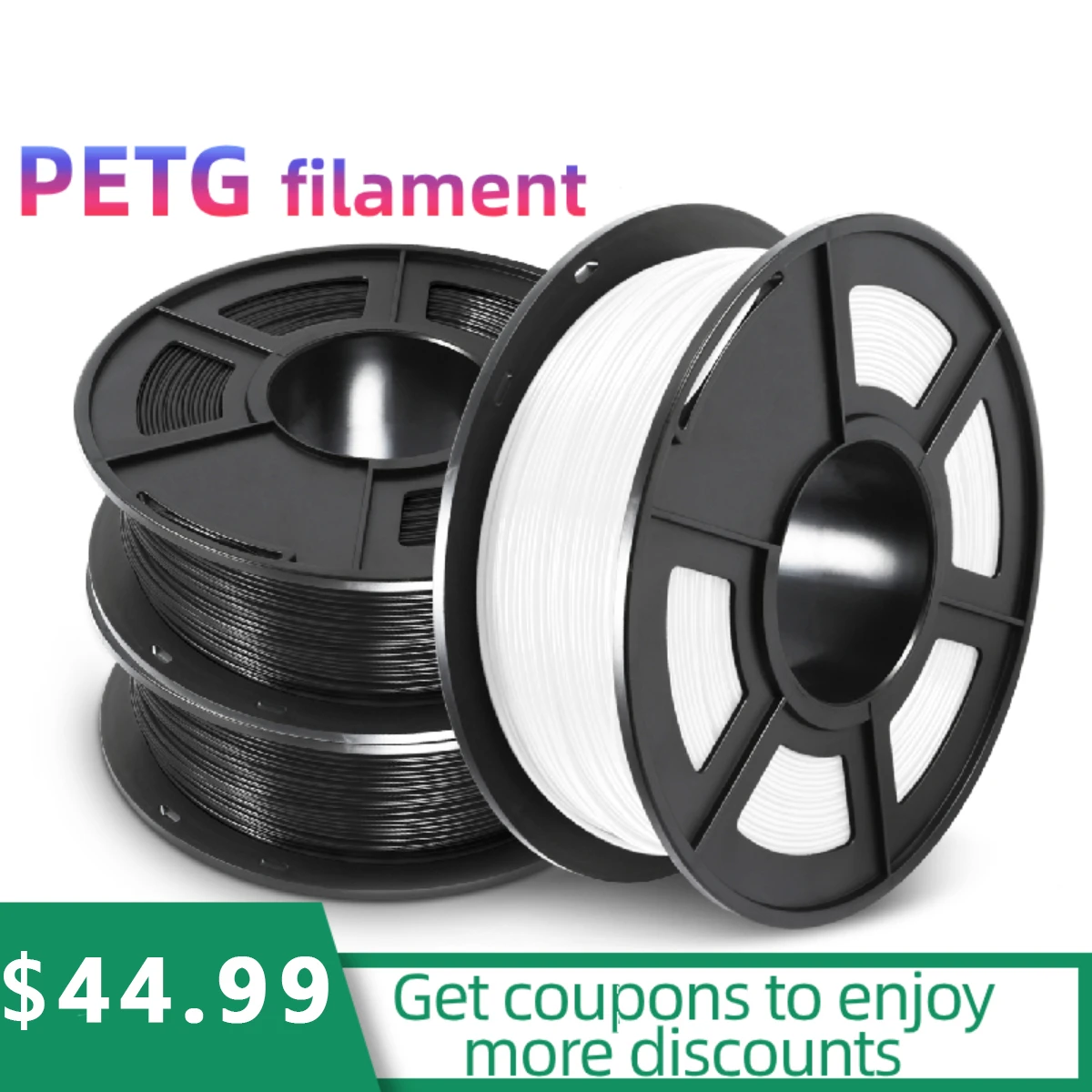 PETG Черная 3d печать нити для 3D принтера SUNLU набор сублимационный PLA материал