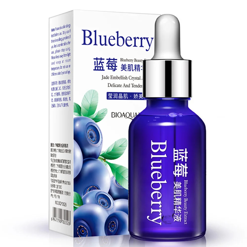 

BIOAQUA Blueberry Wonder Essence Serum Face Lifting Anti Aging Wrinkle Serum of Youth Organic Cosmetic Charm liquid Skin Care