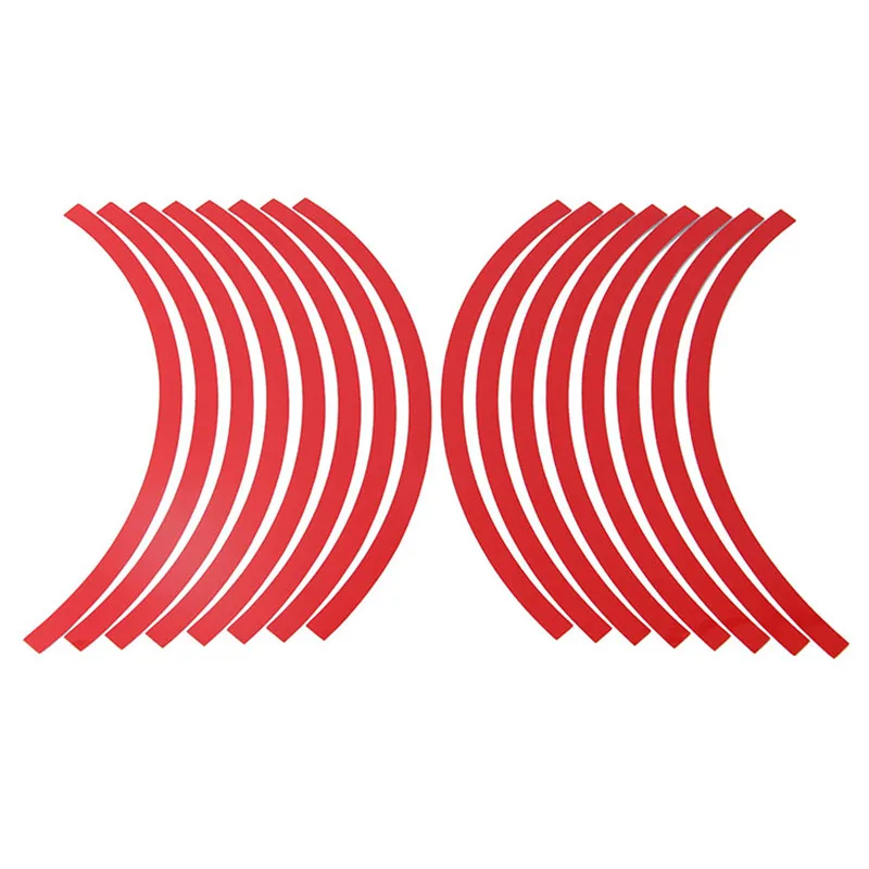 POSSBAY 16 шт./компл. универсальная светоотражающая лента для обода колеса 10 12