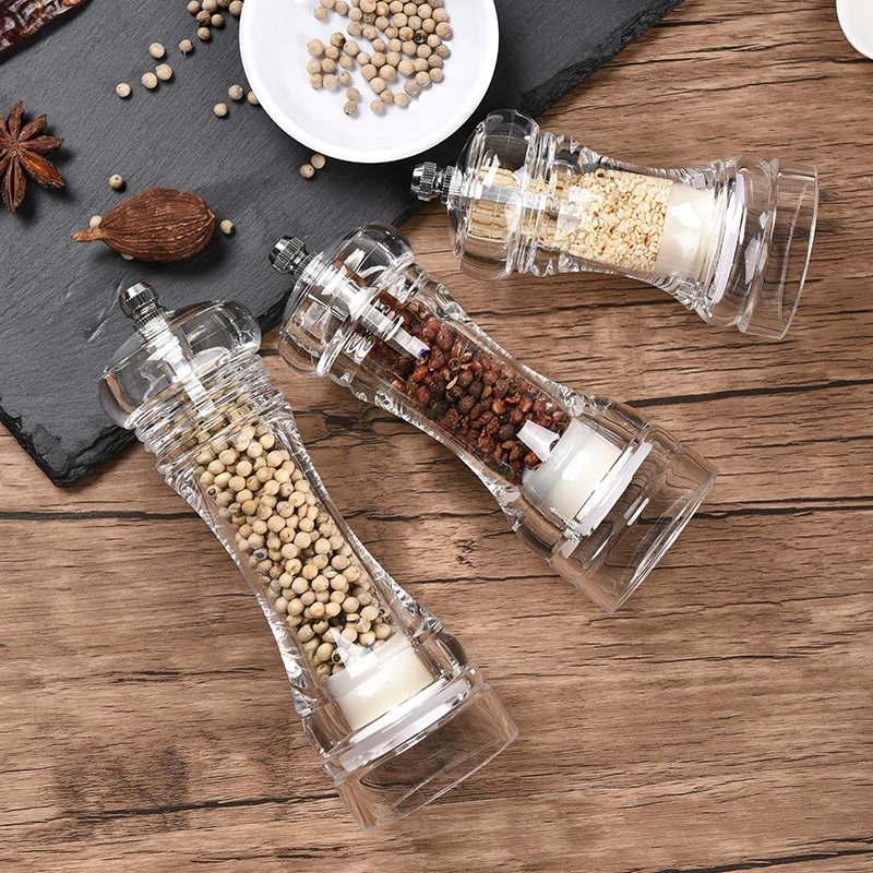 

Adjustable Salt-Pepper-Mill BBQ Spice bottles with Adjustable manual herb grinders spice jar containers kitchen gadgets shakers