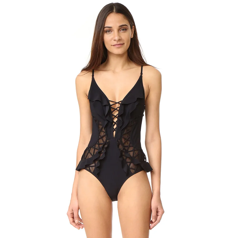 Сексуальный цельный купальный костюм пуш ап женская одежда для плавания с