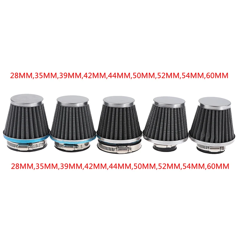 

1PC 28/35/39/42/44/48/50/52/54/60mm Universal Motorcycle Air Filter element Auto Mushroom Head Pod Cleaner Double Foam Filter