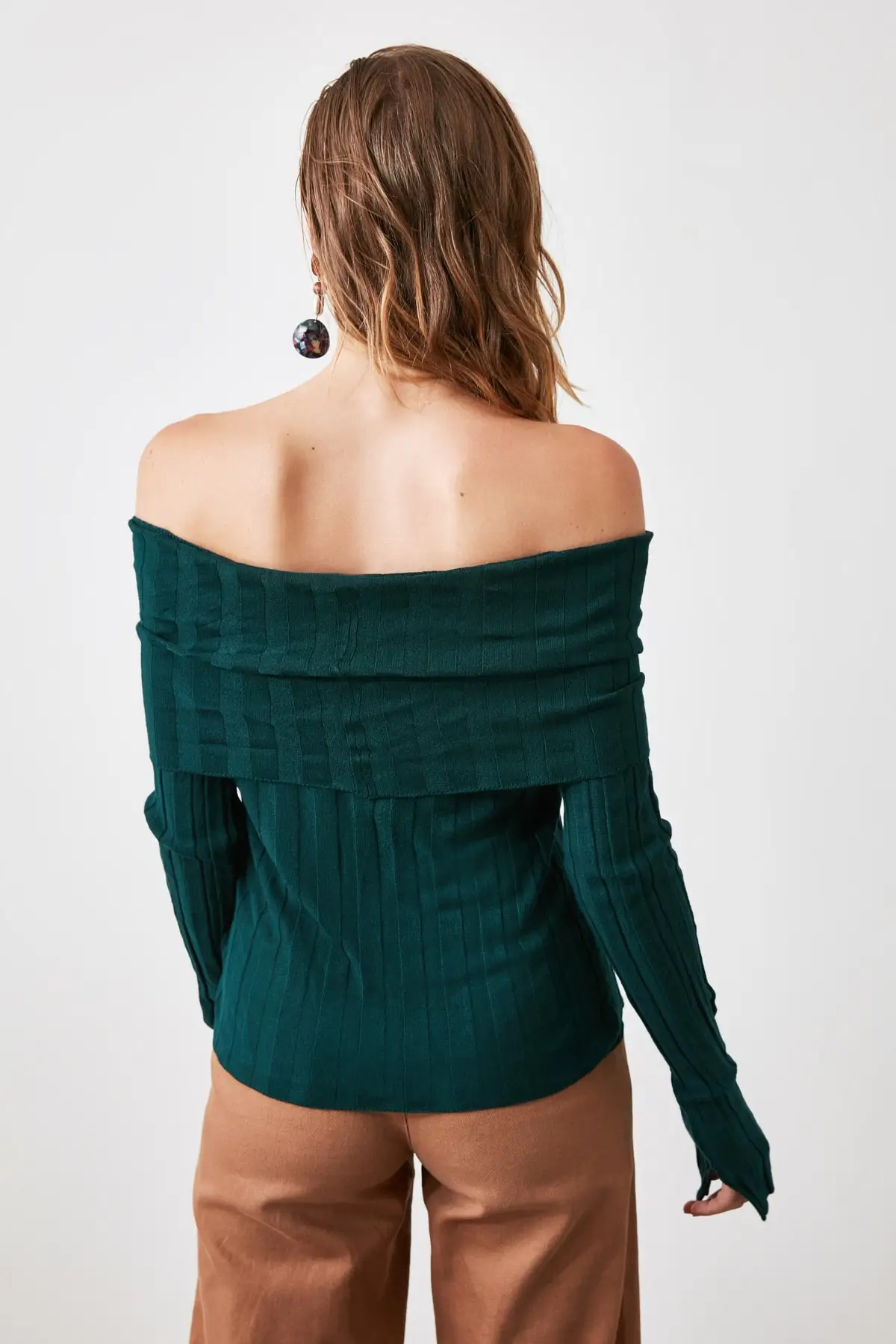 

Trendyol Carmen Collar Knitwear Sweater TWOAW20FH0020