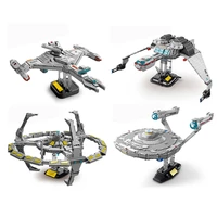 moc technical star treks spaceship u s s enterprise ncc 1701 d heavy cruiser model building blocks bricks toys for children gift