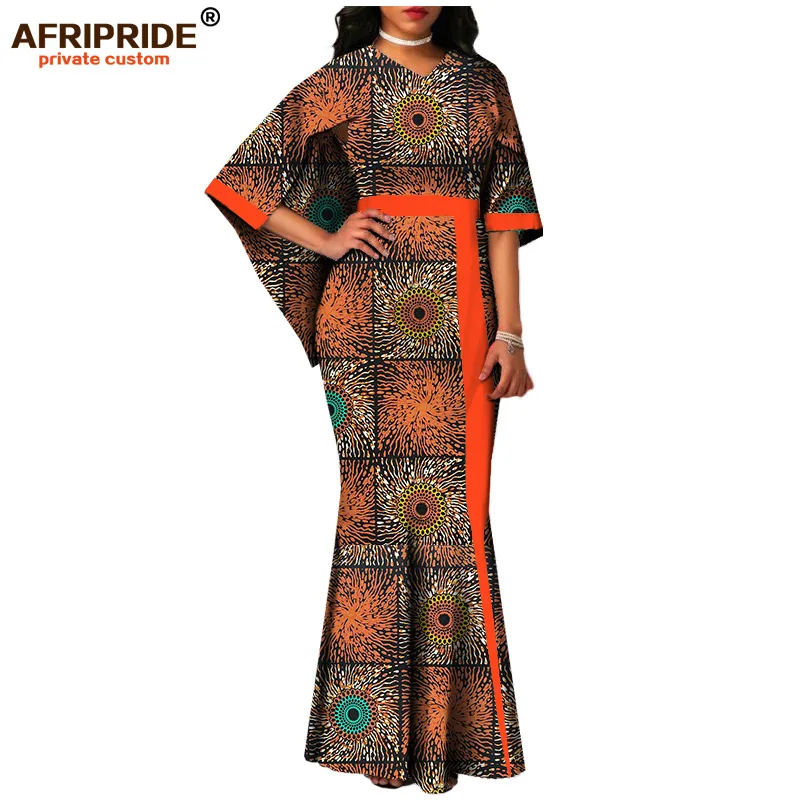 Африканские платья с принтом Анкары для женщин AFRIPRIDE индивидуальное